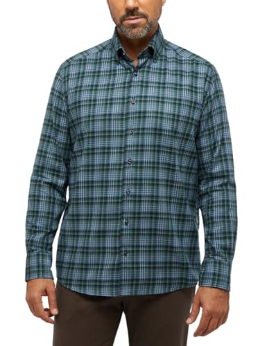 ETERNA Herren Flanellhemd Comfort FIT 1/1 Jade 44_H_1/1 von ETERNA