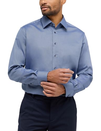 ETERNA Male strukturiertes Langarmhemd MODERN FIT 44_H_1/1, 1/1, Denim ETERNA Male strukturiertes Langarmhemd MODERN FIT 44_H_1/1, 1/1, Denim von ETERNA