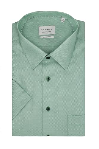 ETERNA Herren Kurzarm Hemd Comfort FIT | Minze | Struktur | 100% Baumwolle | Kentkragen Gr. 42 ETERNA Herren Kurzarm Hemd Comfort FIT | Minze | Struktur | 100% Baumwolle | Kentkragen Gr. 42 von ETERNA