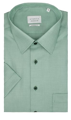 ETERNA Herren Kurzarm Hemd MODERN FIT | Grün | Struktur | 100% Baumwolle | Kentkragen Gr. 43 ETERNA Herren Kurzarm Hemd MODERN FIT | Grün | Struktur | 100% Baumwolle | Kentkragen Gr. 43 von ETERNA