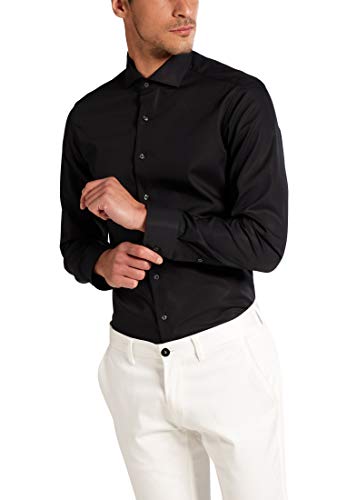 ETERNA Male Original Shirt Slim FIT 40_H_1/1, 1/1, schwarz von ETERNA