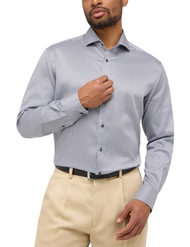 ETERNA Herren Performance Shirt MODERN FIT 1/1 grau 45_H_1/1 von ETERNA