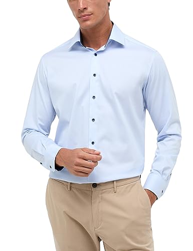 ETERNA Herren Performance Shirt MODERN FIT 1/1 hellblau 48_H_1/1 von ETERNA