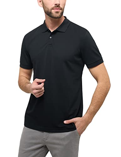 ETERNA Herren Performance Shirt Polo MODERN FIT 1/2 schwarz 40_H_1/2 von ETERNA