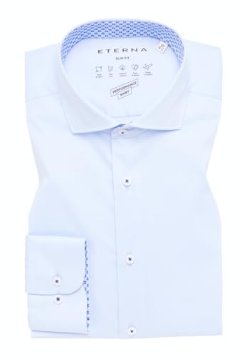 ETERNA Herren Performance Shirt Slim FIT 1/1 hellblau 40_H_1/1 von ETERNA