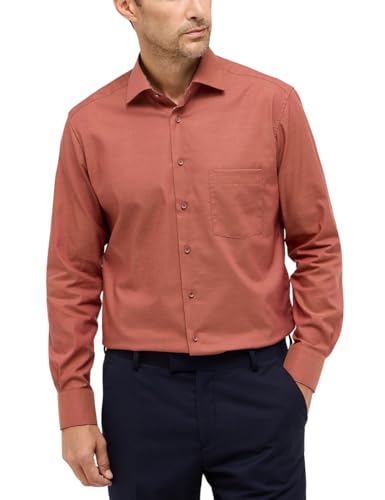 ETERNA Herren Pinpoint-Hemd MODERN FIT 1/1 Curry 42_H_1/1 von ETERNA