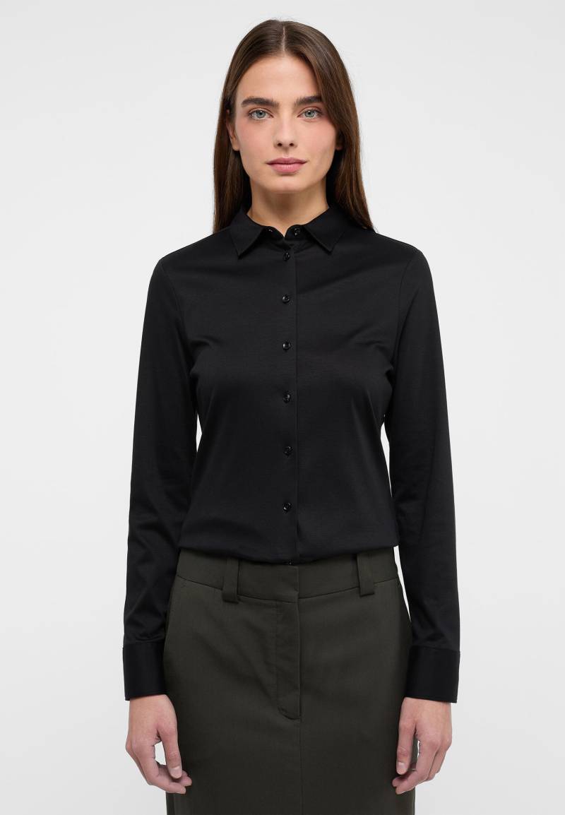 ETERNA - Jersey Shirt Bluse Jersey Langarm schwarz von ETERNA