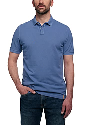 ETERNA Kurzarm Poloshirt Regular Fit Piquée unifarben von ETERNA