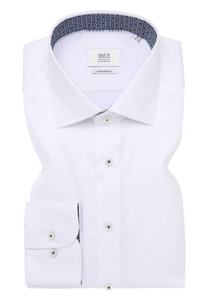 ETERNA - Luxury Shirt Twill Langarm weiß von ETERNA