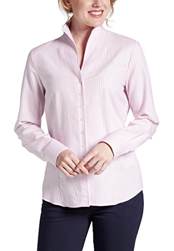 ETERNA MODERN CLASSIC Langarm Flannel Bluse rosa 6267 D775.51 42 von ETERNA