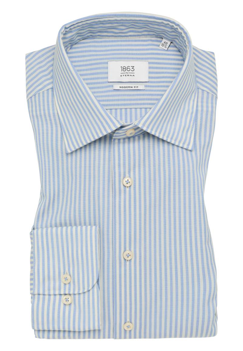 ETERNA - Merino Wool Langarm himmelblau von ETERNA