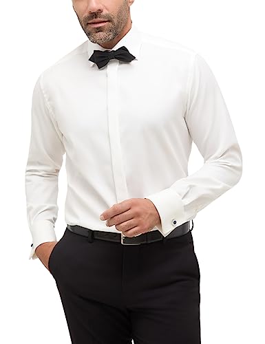 ETERNA Modern Fit Cover Galahemd Langarm New Kent Kragen beige Größe 39 von ETERNA