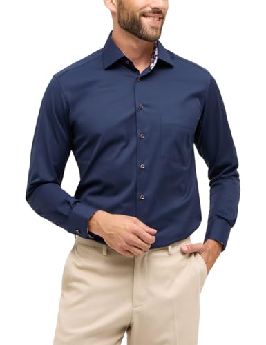 ETERNA Modern Fit Cover Hemd Langarm Blickdicht Twill Nachtblau Größe 48 ETERNA Modern Fit Cover Hemd Langarm Blickdicht Twill Nachtblau Größe 48 von ETERNA