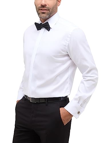ETERNA Modern Fit Galahemd extra Langer Arm New Kent Kragen weiß Größe 45 von ETERNA
