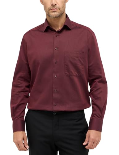 ETERNA Modern Fit Hemd Langarm Haifischkragen Muster rot Größe 44 von ETERNA