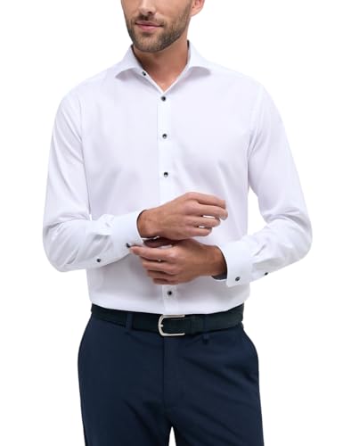 ETERNA Modern Fit Hemd Langarm New Kent Kragen weiß Größe 46 von ETERNA