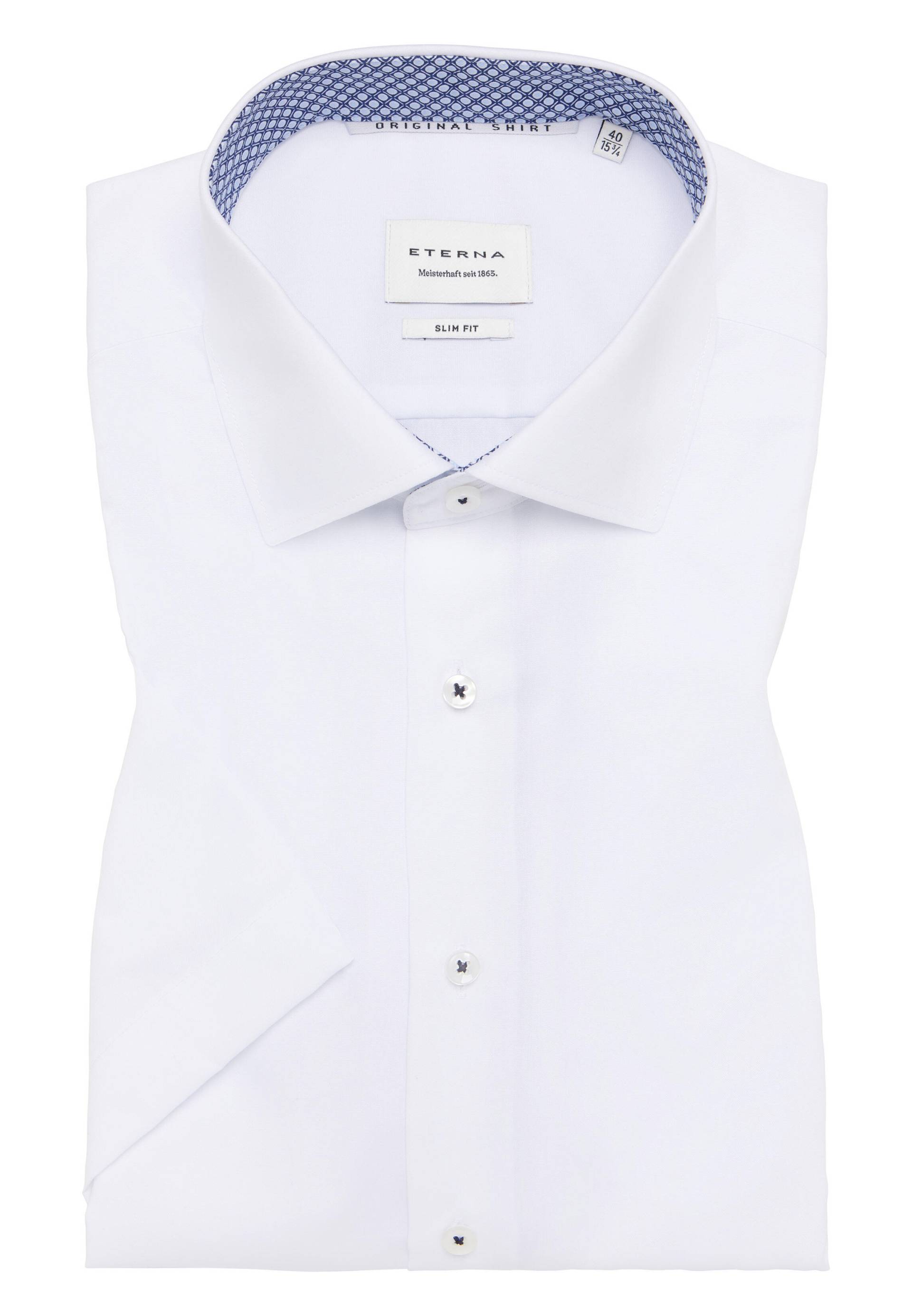 ETERNA - Original Shirt Popeline Kurzarm weiß von ETERNA