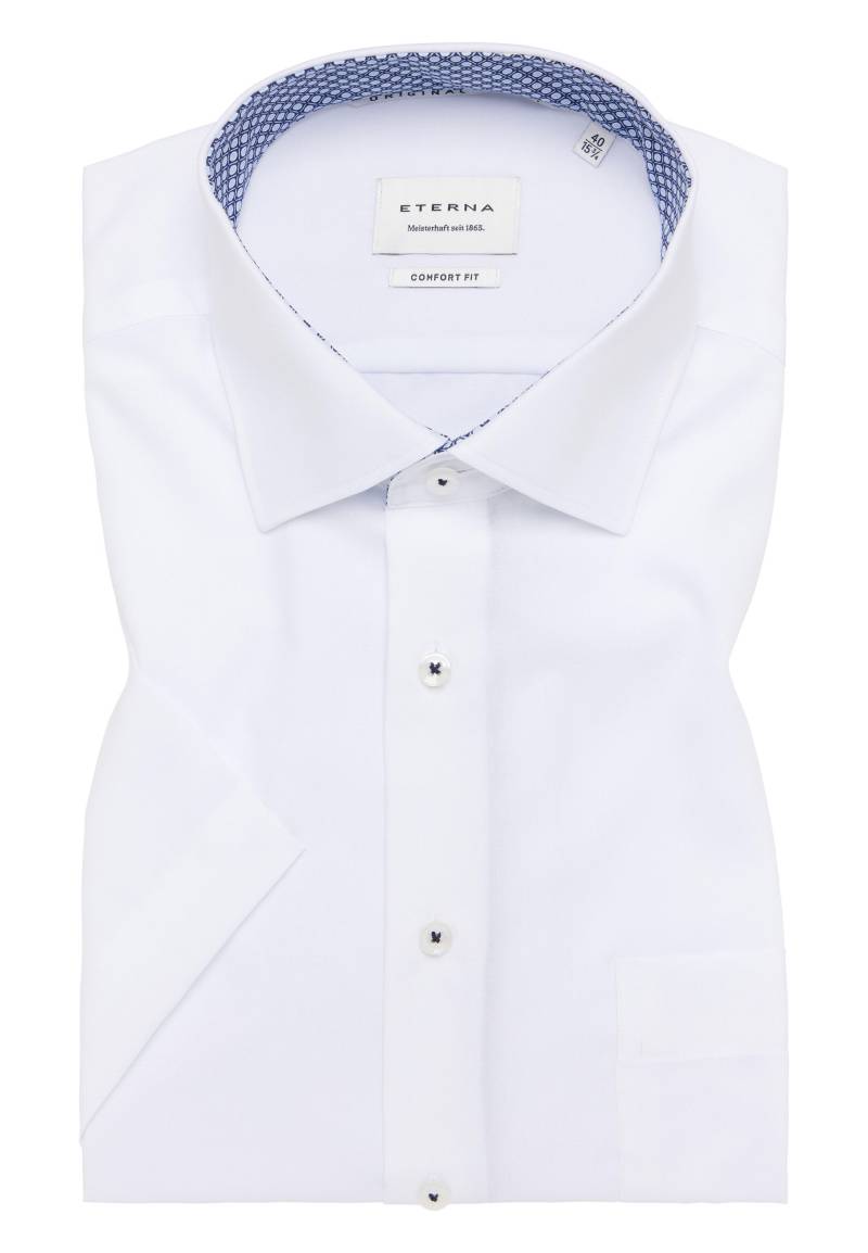 ETERNA - Original Shirt Popeline Kurzarm weiß von ETERNA