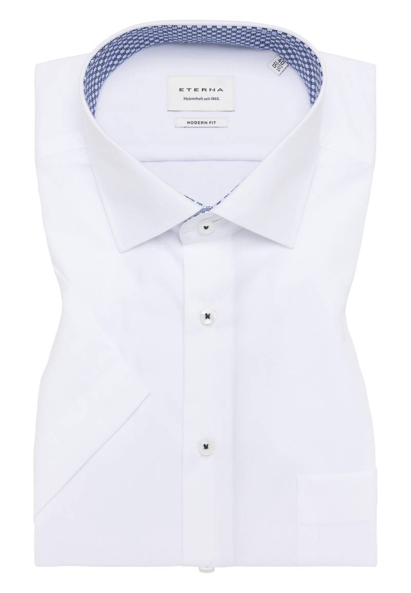 ETERNA - Original Shirt Popeline Kurzarm weiß von ETERNA