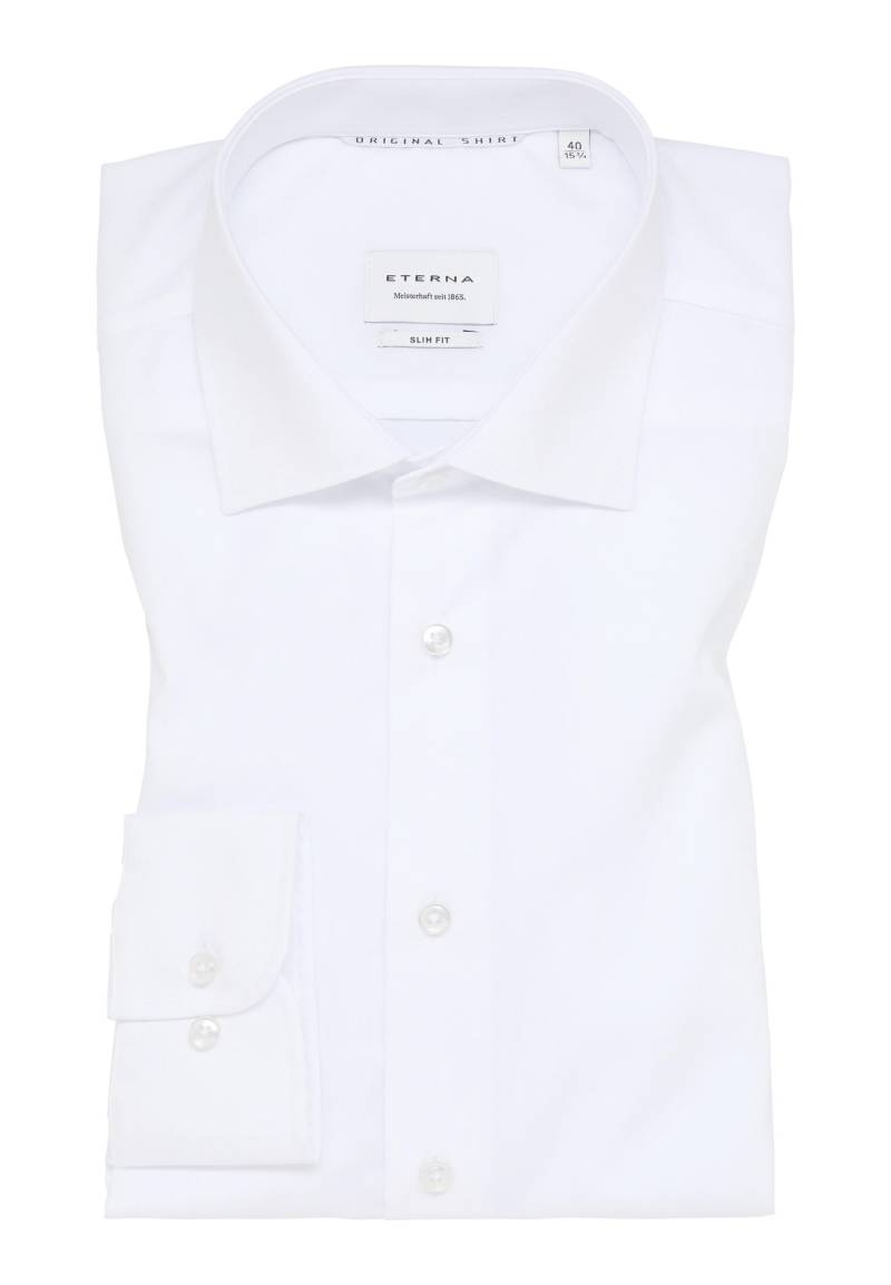 ETERNA - Original Shirt Popeline Langarm weiß von ETERNA