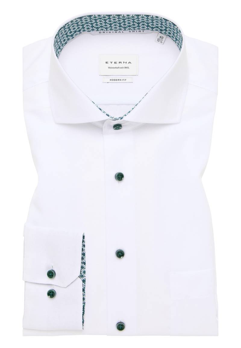 ETERNA - Original Shirt Popeline Langarm weiß von ETERNA