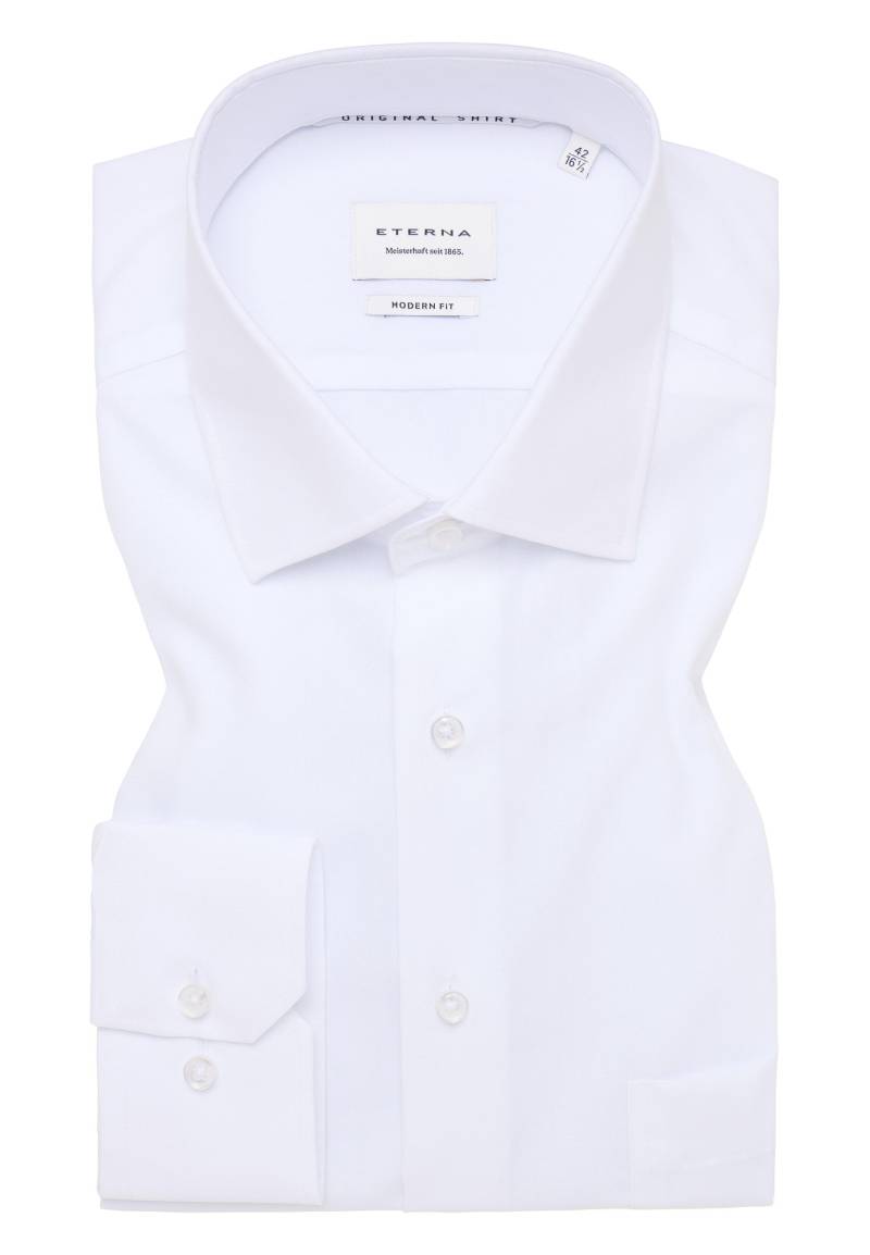ETERNA - Original Shirt Popeline Langarm weiß von ETERNA