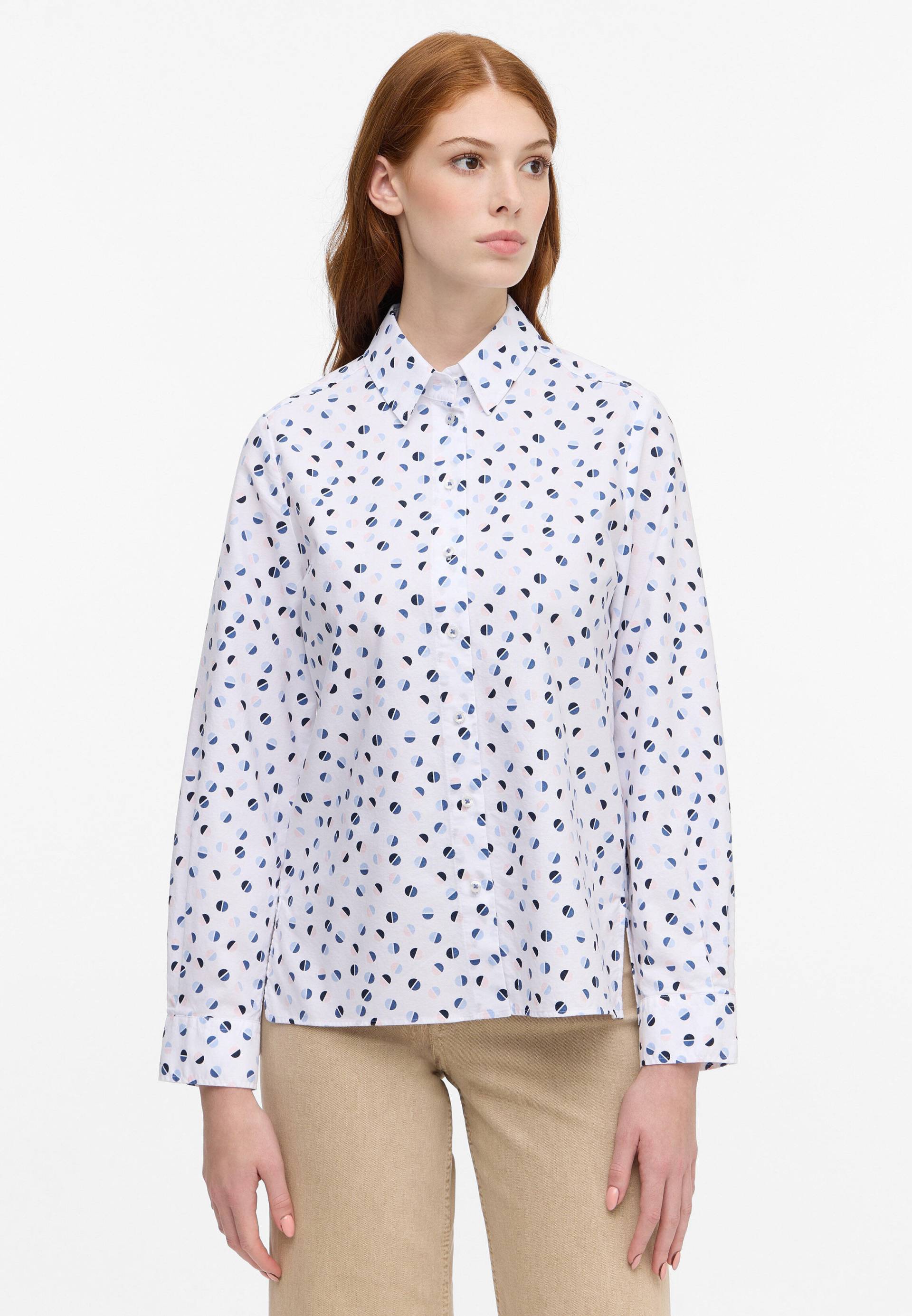 ETERNA - Oxford Shirt Bluse Oxford Langarm navy/mehrfarbig von ETERNA