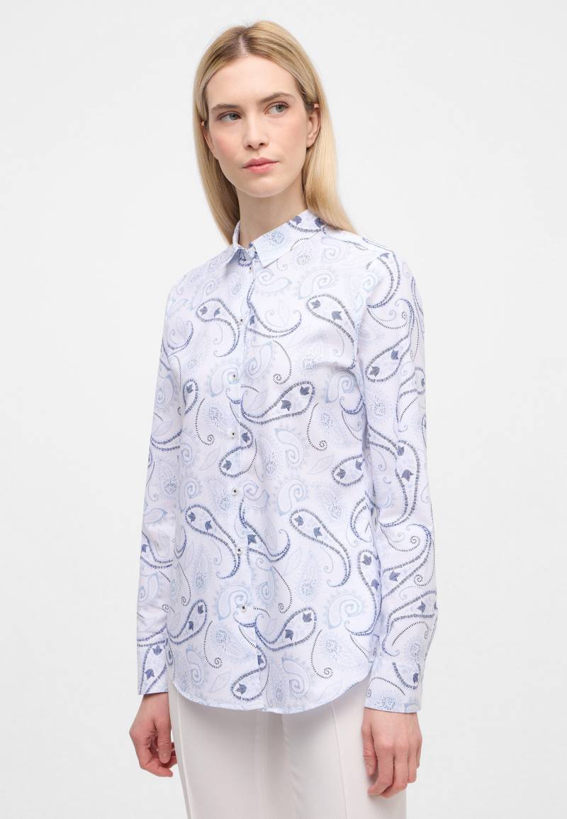 ETERNA - Oxford Shirt Bluse Oxford Langarm navy von ETERNA