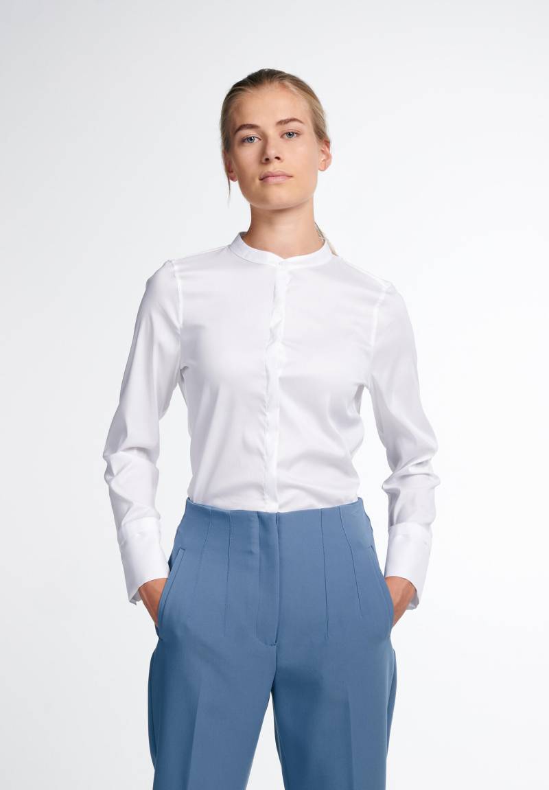 ETERNA - Performance Shirt Bluse Twill Langarm weiß von ETERNA