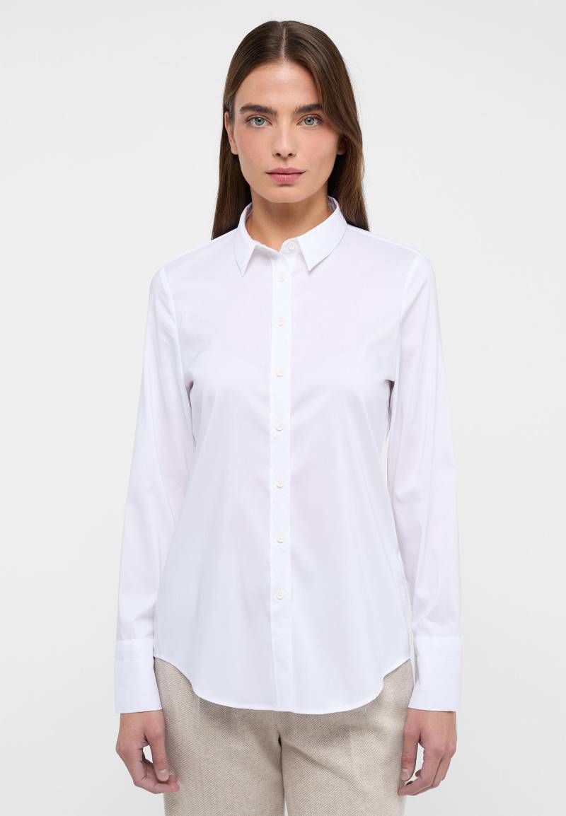 ETERNA - Performance Shirt Bluse Twill Langarm weiß von ETERNA