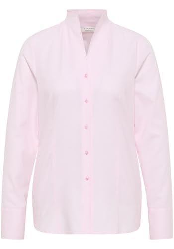 ETERNA Regular Fit Bluse Langarm Kelchkragen Punkte rosa Größe 36 von ETERNA