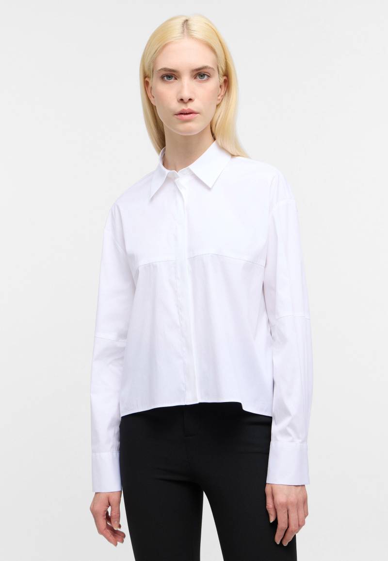 ETERNA - Signature Shirt Bluse Popeline Langarm weiß von ETERNA