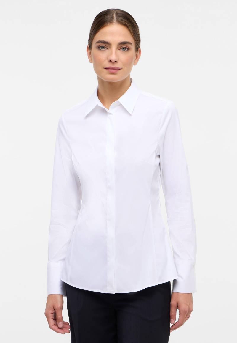 ETERNA - Signature Shirt Bluse Popeline Langarm weiß von ETERNA