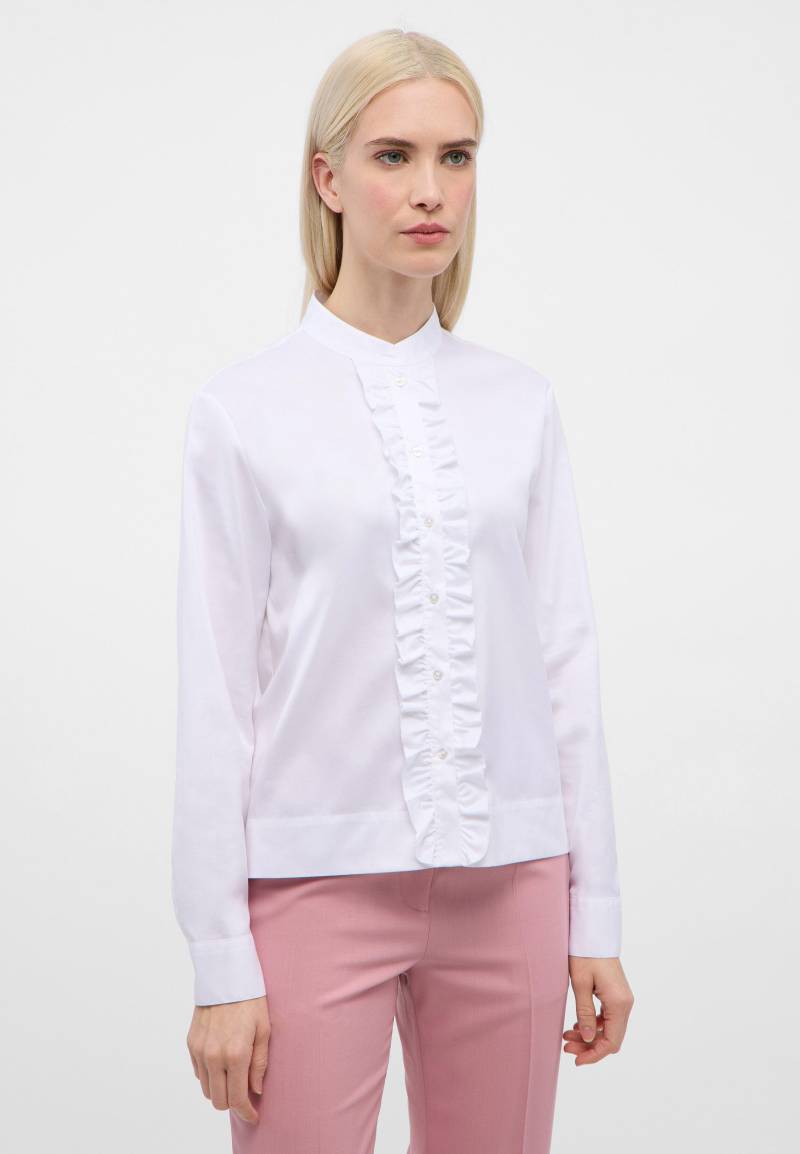 ETERNA - Soft Luxury Shirt Bluse Twill Langarm off-white von ETERNA