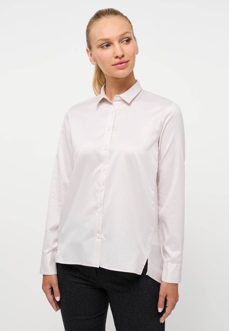 ETERNA - Soft Luxury Shirt Bluse Twill Langarm sand von ETERNA