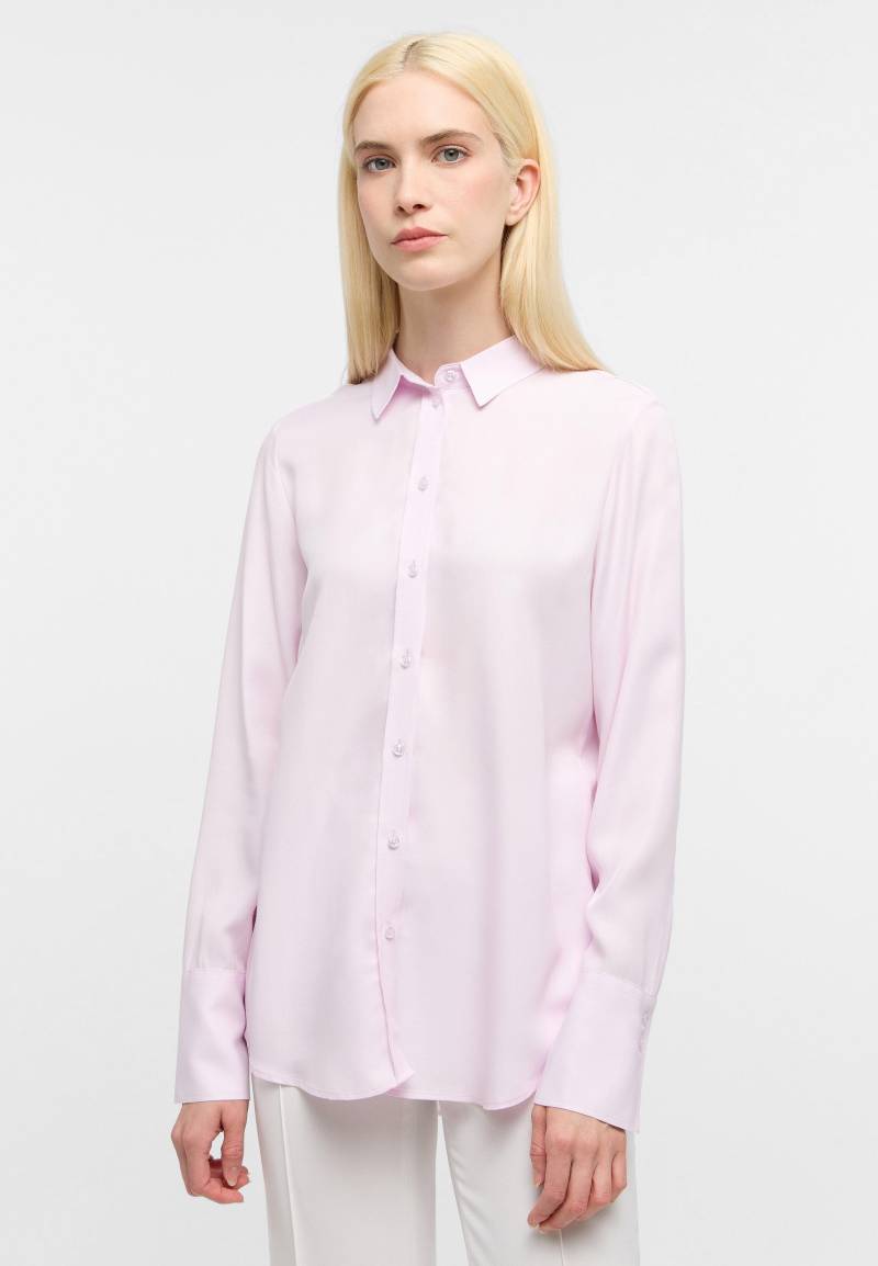 ETERNA - Viscose Shirt Bluse Viskose Langarm rosa von ETERNA