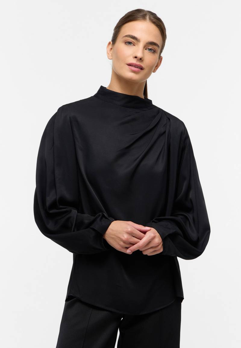 ETERNA - Viscose Shirt Bluse Viskose Langarm schwarz von ETERNA