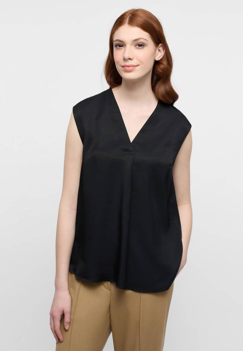 ETERNA - Viscose Shirt Bluse Viskose ohne Arm schwarz von ETERNA