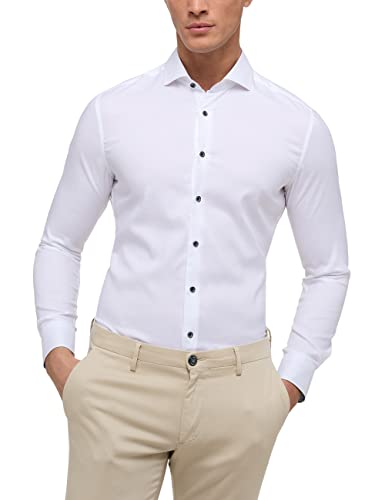 ETERNA Herren Performance Shirt Slim FIT 1/1 weiß 40_H_1/1 von ETERNA