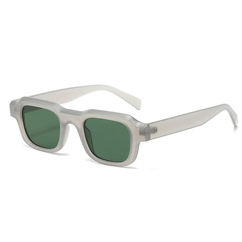 ETETGVG Klassische Retro-Sonnenbrille für Männer und Frauen, luxuriöser kleiner Rahmen, zum Fahren im Freien, UV400 (Graugrün) von ETETGVG