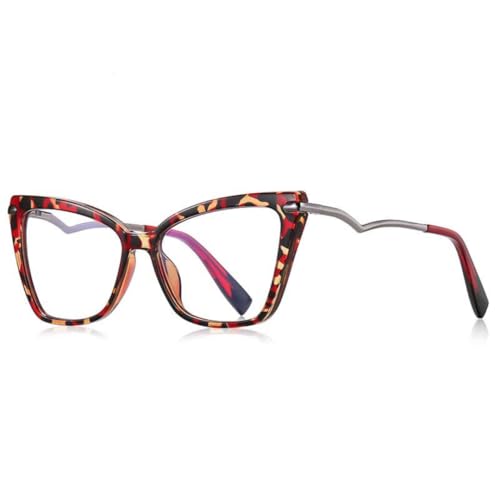 ETETGVG Modische Damen-Cat-Eye-Brille mit Metallbügeln (4) von ETETGVG