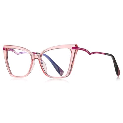 ETETGVG Modische Damen-Cat-Eye-Brille mit Metallbügeln (5) von ETETGVG