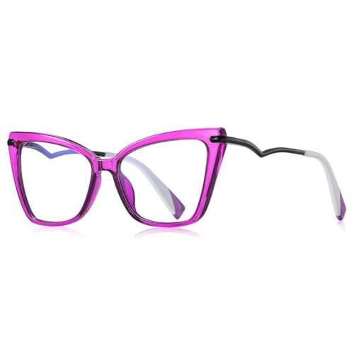 ETETGVG Modische Damen-Cat-Eye-Brille mit Metallbügeln (6) von ETETGVG