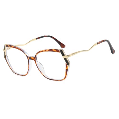 ETETGVG Polygon Große Brillenfassung Damen Klare Brille (4) von ETETGVG