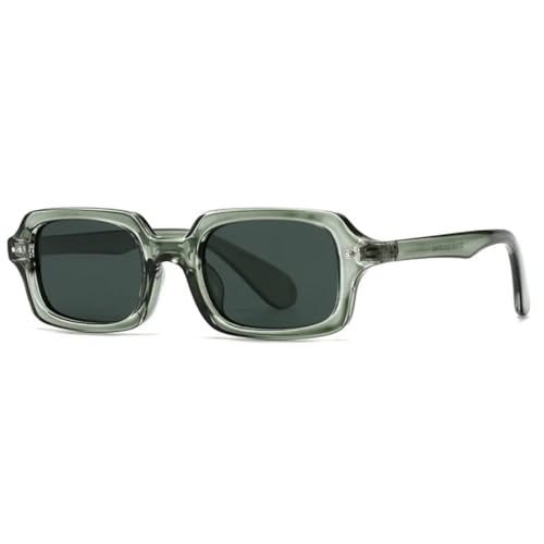 ETETGVG Sonnenbrille mit kleinem Rahmen für Damen und Herren, rechteckig, Vintage, UV400 (TYJ399-2) von ETETGVG