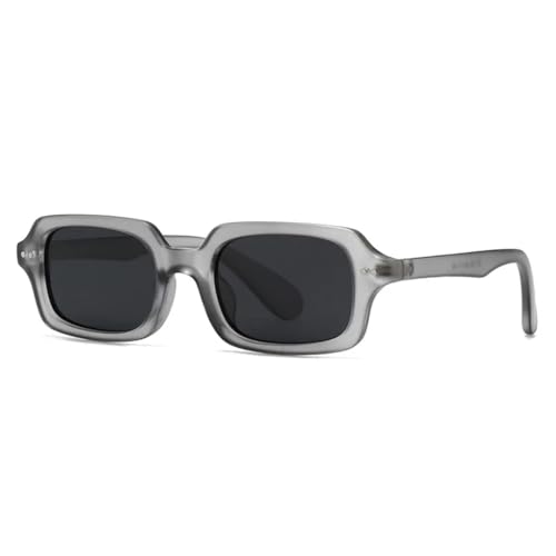 ETETGVG Sonnenbrille mit kleinem Rahmen für Damen und Herren, rechteckig, Vintage, UV400 (TYJ399-6) von ETETGVG
