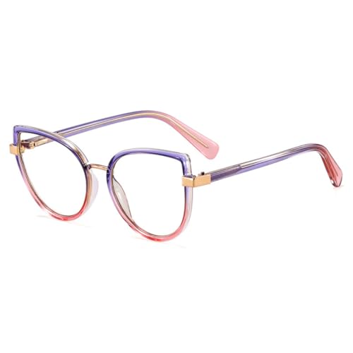ETETGVG Trendige Farbverlaufsbrille, bunte Brille mit Federscharnier (8) von ETETGVG
