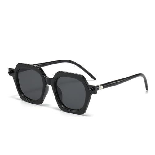 ETETGVG Vintage-Sonnenbrille mit großem Rahmen für Damen und Herren, Polygon (1) von ETETGVG