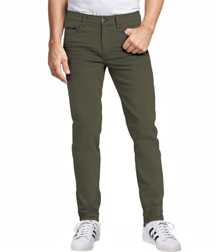 ETHANOL Herren schlanke Stretch Bewegung Denim Jean 34W x 32 L Apl26123Sk-Pk3Elp-oliv von ETHANOL