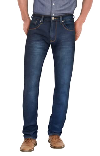 ETHANOL Herren schlanke Stretch-Denim Jean 30 Indigo Kontrast von ETHANOL